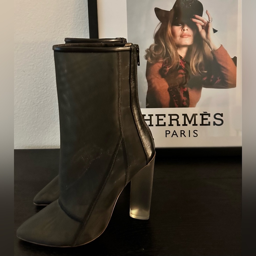 Mesh Ankle Boots Black Size 36.5 - US 6 - Picture 5 of 9